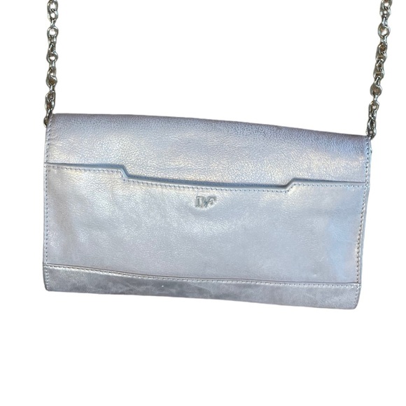 NWT Diane Von Furstenberg leather crossbody bag converts to cutch. - Picture 9 of 14
